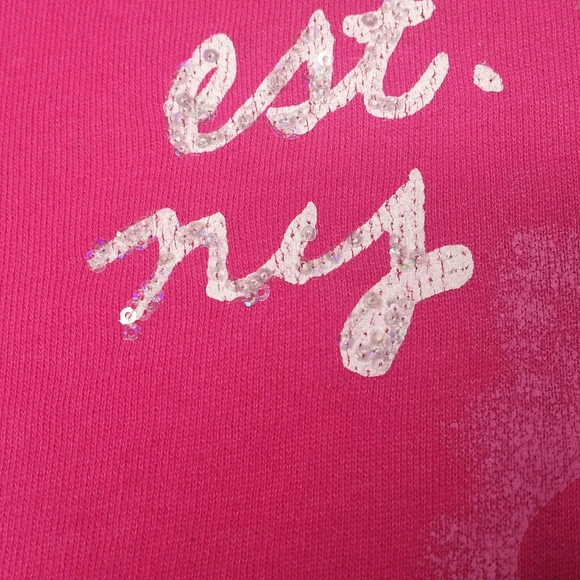 Aeropostale Pink Cropped Hooded Sweatshirt Size S - Picture 5 of 11